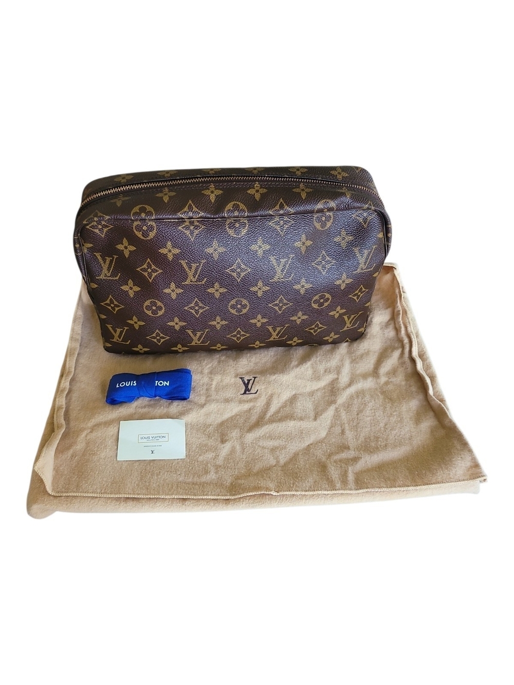 Louis Vuitton Brown Monogram Trousse Toiletry 28 Pouch - Picture 1 of 15